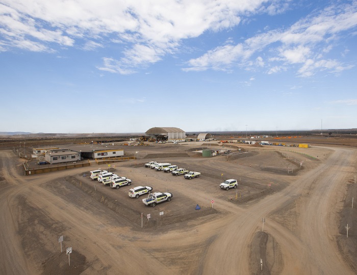 Downer EDI Contractors Yard at Daunia Coal Mine